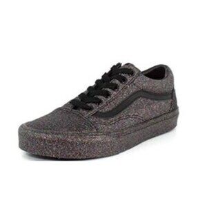 Vans Old Skool Sneaker Sparkle Black - Great Condition - 8 women/6.5 men
